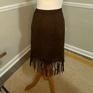 NWT Wrangler Fringe Skirt